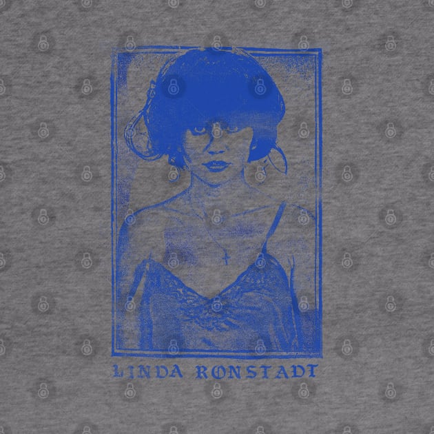 Linda Ronstadt /// Faded Retro 1970s Style Fan Art Design by DankFutura